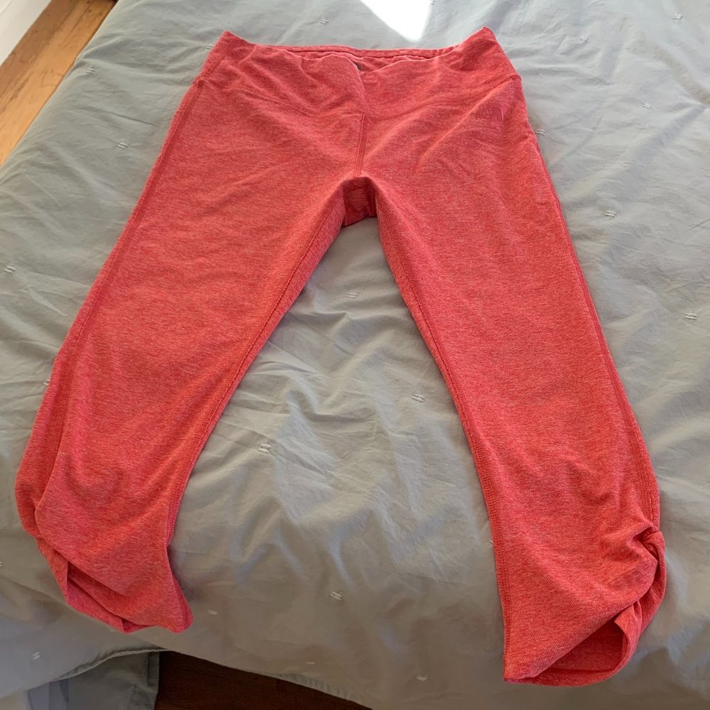 North Face pink capri leggings, size small